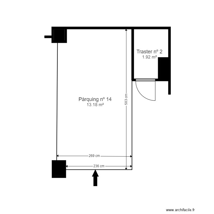 turó de vila. ed. 1 escaka b 4-a. parquing. encamp. Plan de 5 pièces et 16 m2