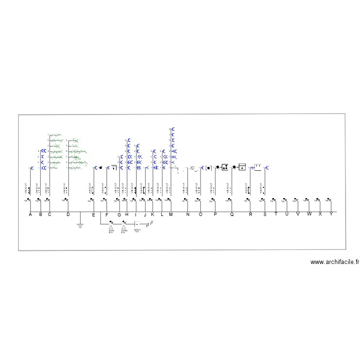 schema unifilaire dim. Plan de 0 pièce et 0 m2