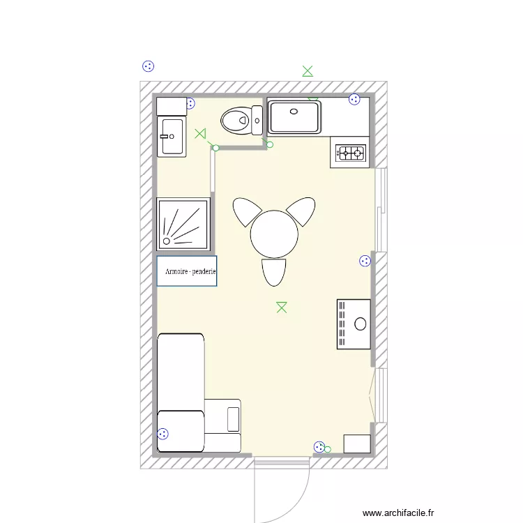 cabanon. Plan de 