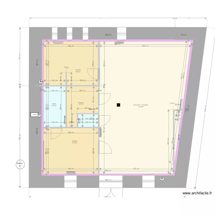 LA PETITE COMTE plaquiste. Plan de 