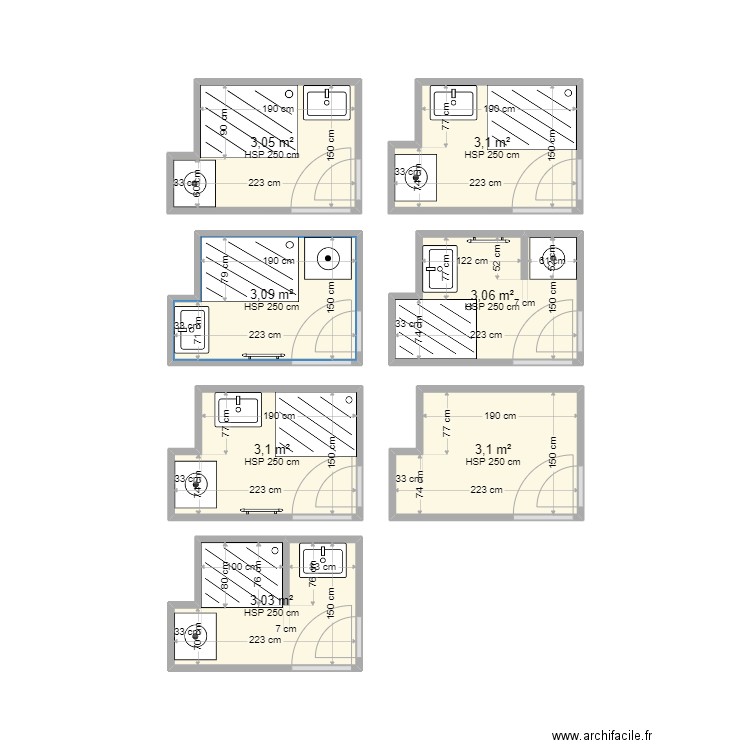 Zola réaménagé 2. Plan de 0 pièce et 0 m2