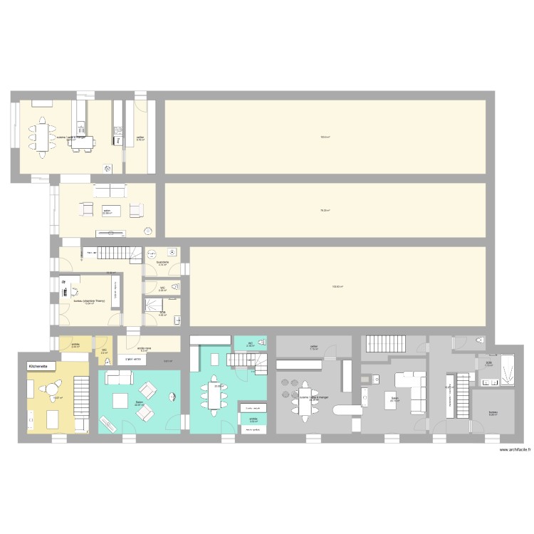 Mignovillard RDC d&eacute;finitif . Plan de 0 pièce et 0 m2