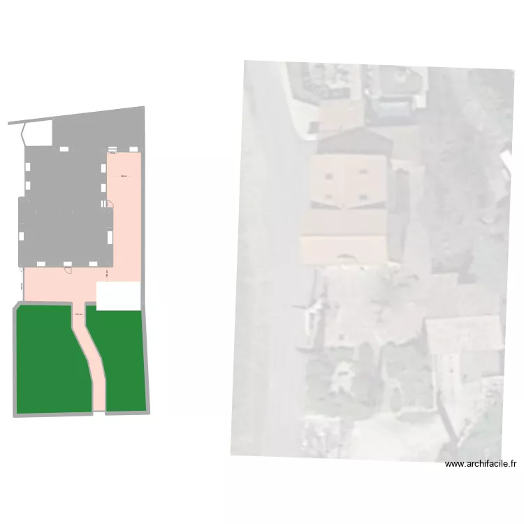 EX MAIRIE VEAUNES EXTERIEUR. Plan de EX MAIRIE VEAUNES EXTERIEUR. Plan de