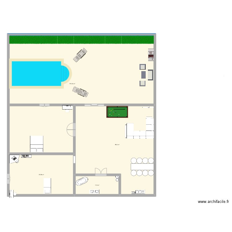 ouir-r-k_o. Plan de 4 pièces et 330 m2