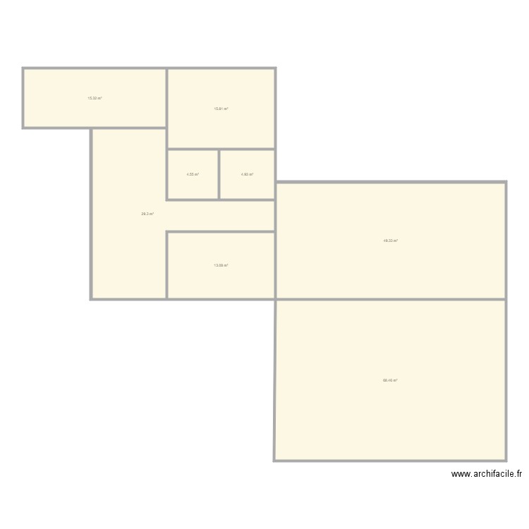 Locaux Guilherand base 1. Plan de 8 pièces et 201 m2