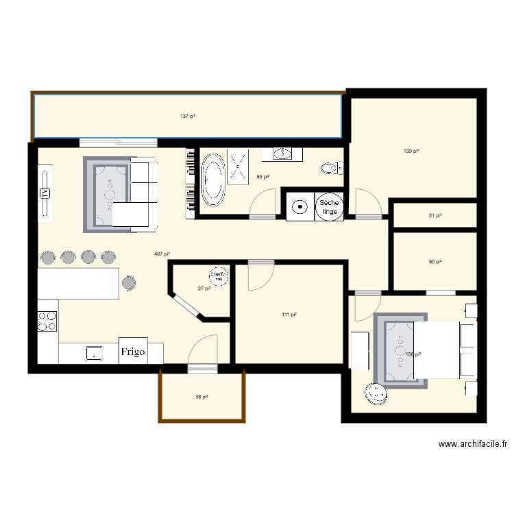 maison2. Plan de 0 pièce et 0 m2