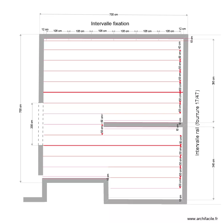 Plafonf RDC. Plan de 