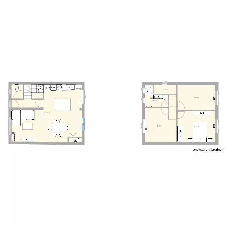 maison. Plan de 