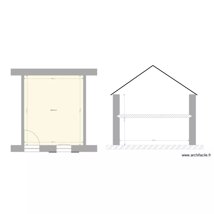 plan masse grange amenage. Plan de 