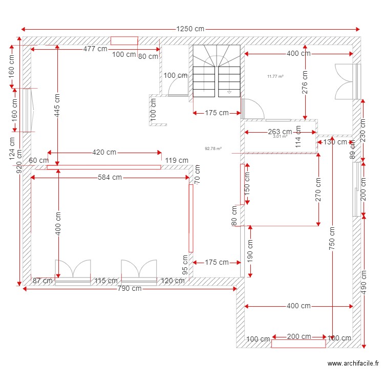 Plan cotes 290521 JLoth. Plan de 0 pièce et 0 m2