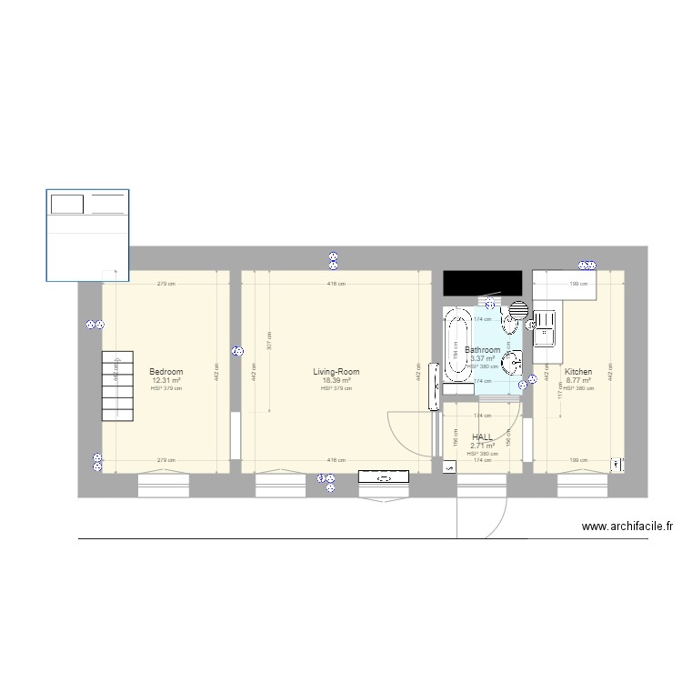 Viki flat. Plan de 0 pièce et 0 m2