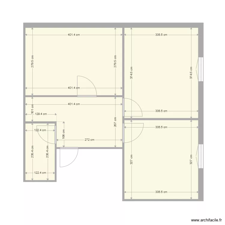 GENTES chambres. Plan de 