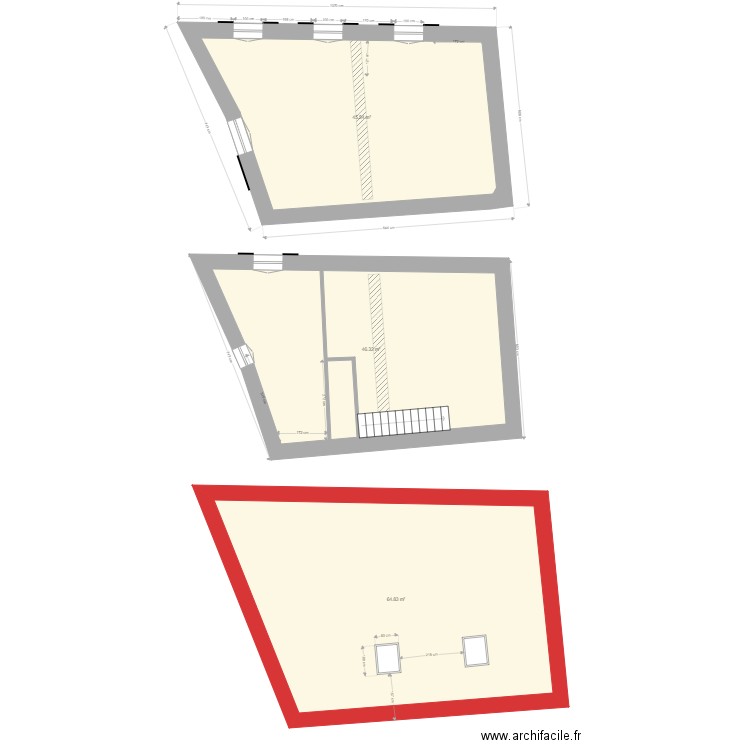 dim réelles base. Plan de 0 pièce et 0 m2