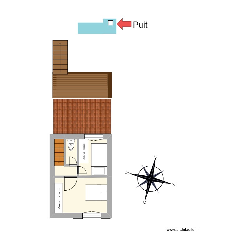 22 Blv de la Tour_Etage. Plan de 4 pièces et 11 m2