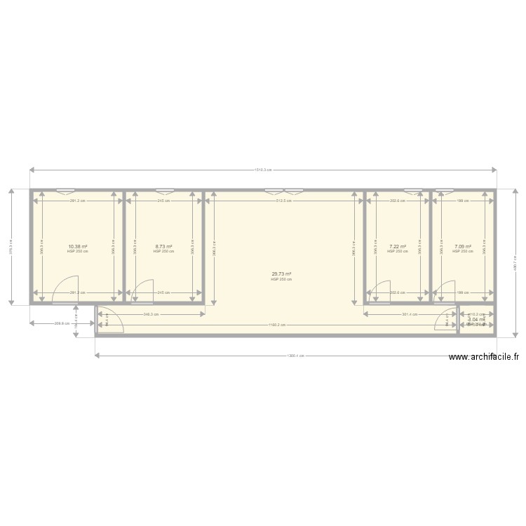 GIMELLI existant. Plan de 0 pièce et 0 m2