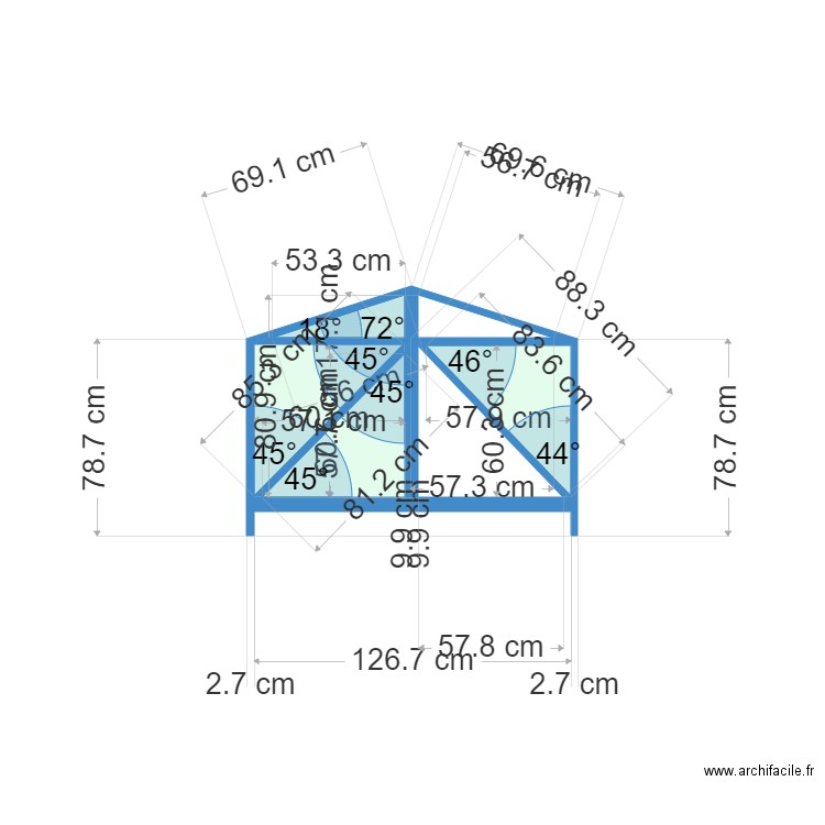 chassis jardin flan lateral 5. Plan de 0 pièce et 0 m2