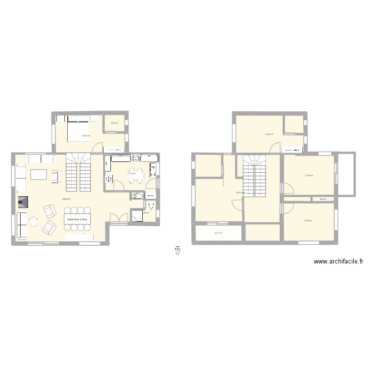 Villa02. Plan de 11 pièces et 158 m2