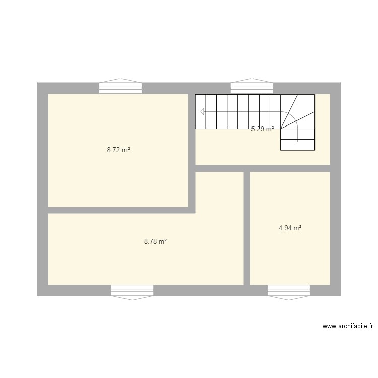 etage. Plan de 0 pièce et 0 m2