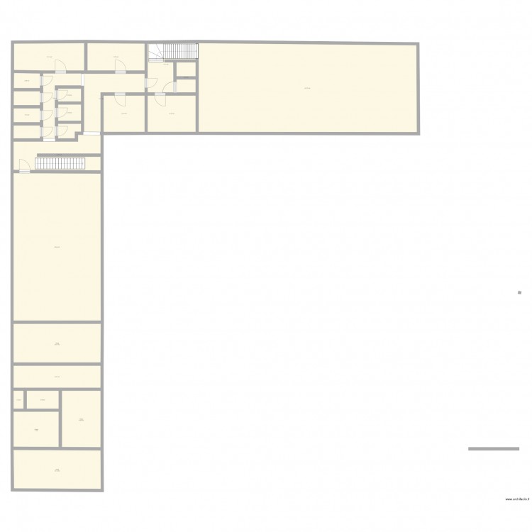 Domaine de Cauvicourt 1er étage. Plan de 0 pièce et 0 m2