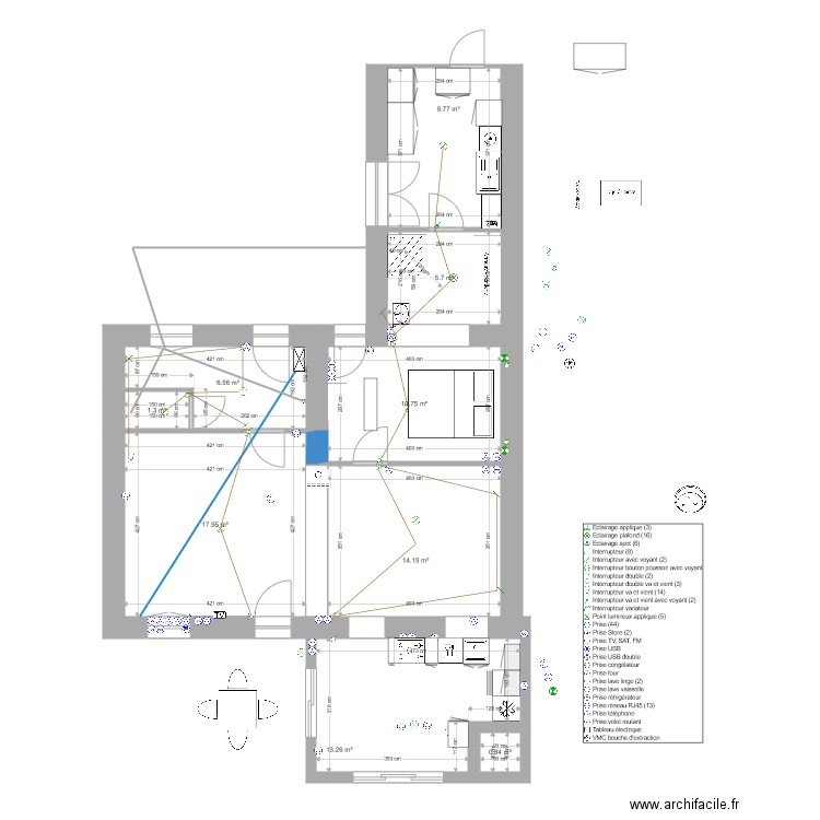 grouchy réseaux seulement. Plan de 0 pièce et 0 m2