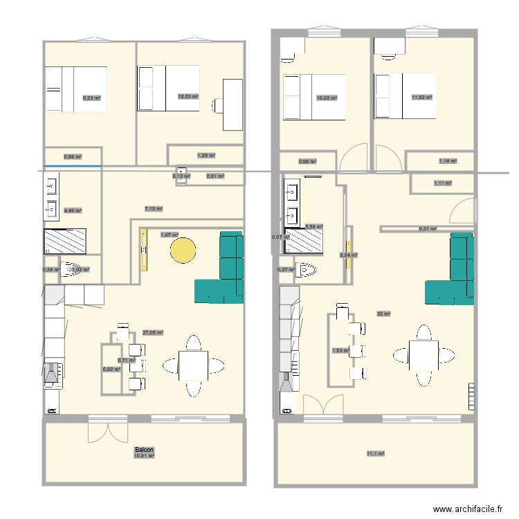 Ronzy travaux prévisionnels. Plan de 0 pièce et 0 m2