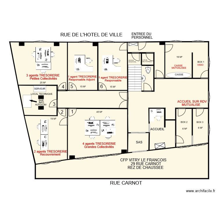 VITRY CARNOT fusion. Plan de 0 pièce et 0 m2