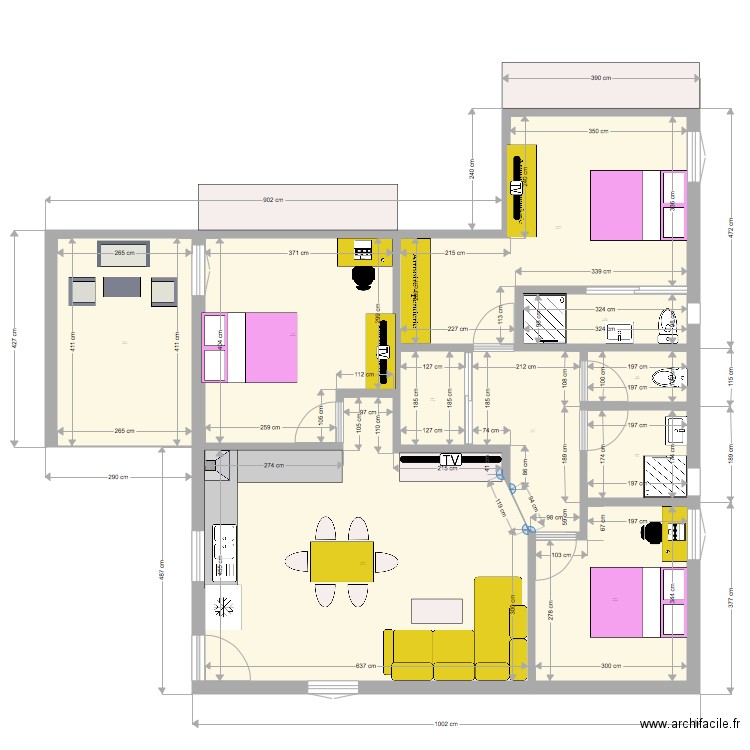 extension bas T4 v MO. Plan de 0 pièce et 0 m2