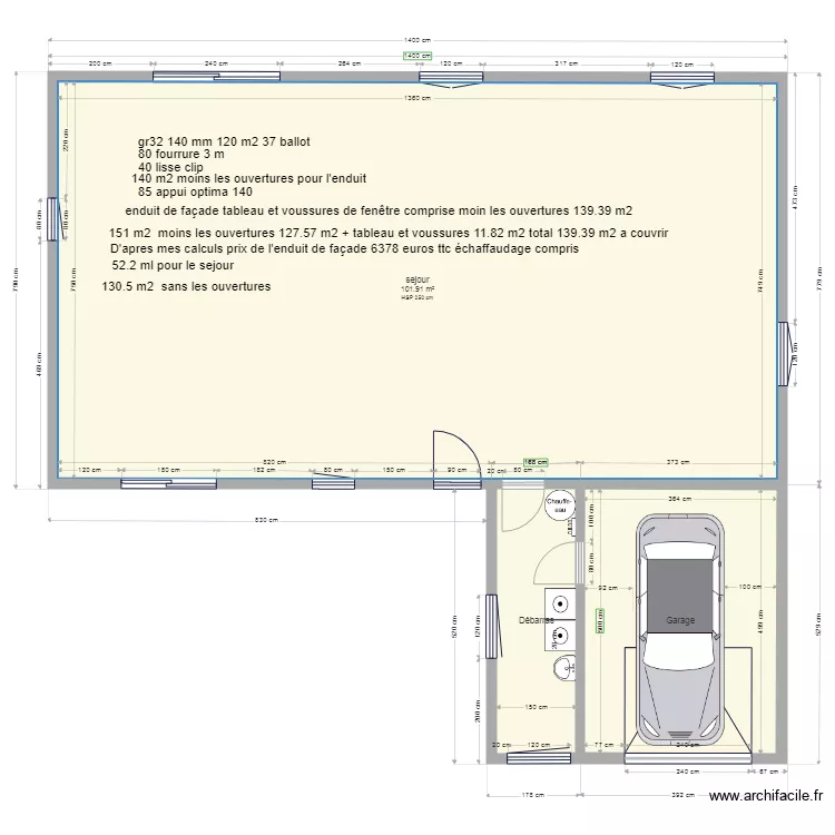 futur maison. Plan de 