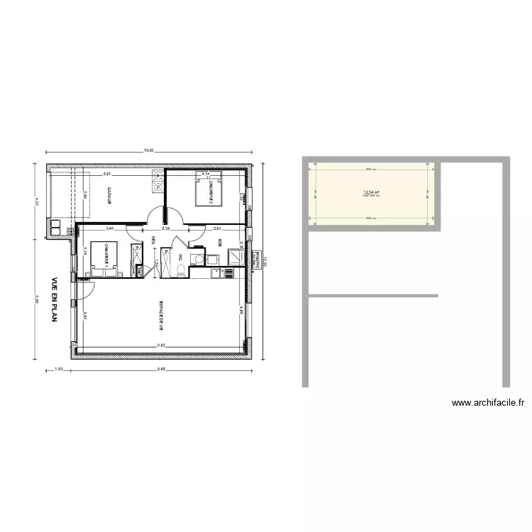 appart lotissement 2. Plan de 