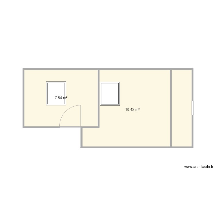chambres 7éme apres. Plan de 0 pièce et 0 m2