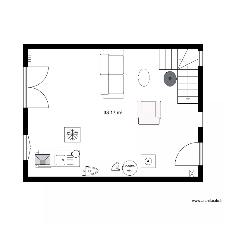 RDC Chalet 34 M sans SDB 4. Plan de 