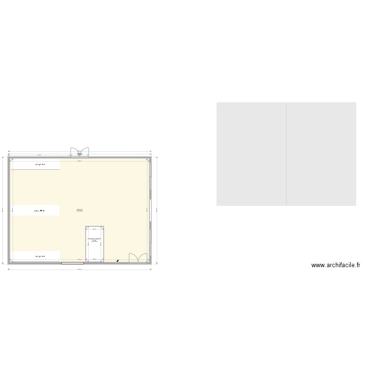 extension. Plan de 0 pièce et 0 m2