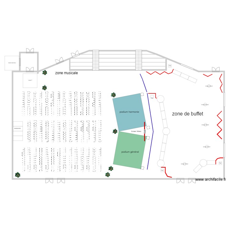 halle des sports liberté voeux N1. Plan de 0 pièce et 0 m2