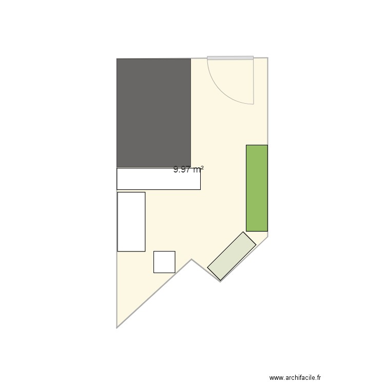 chambre. Plan de 0 pièce et 0 m2