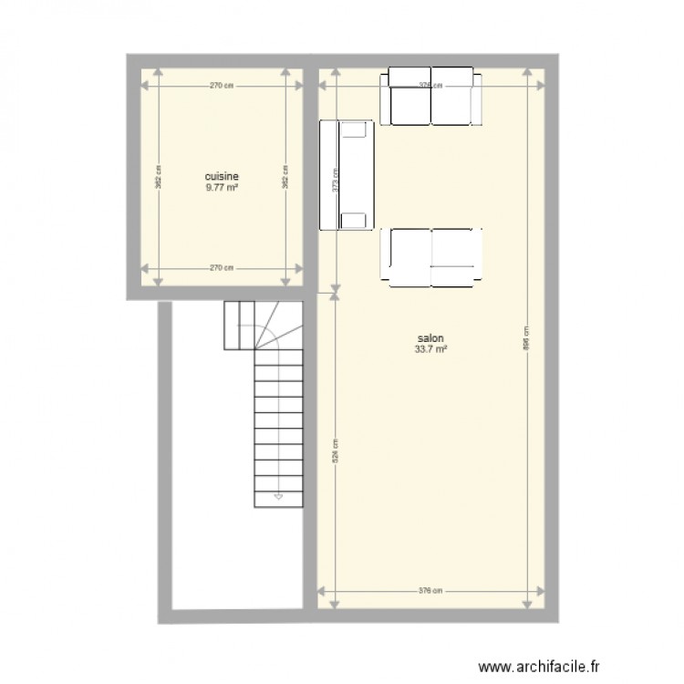 ste liv. Plan de 0 pièce et 0 m2