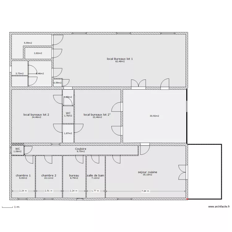 1 etage. Plan de 1 etage. Plan de
