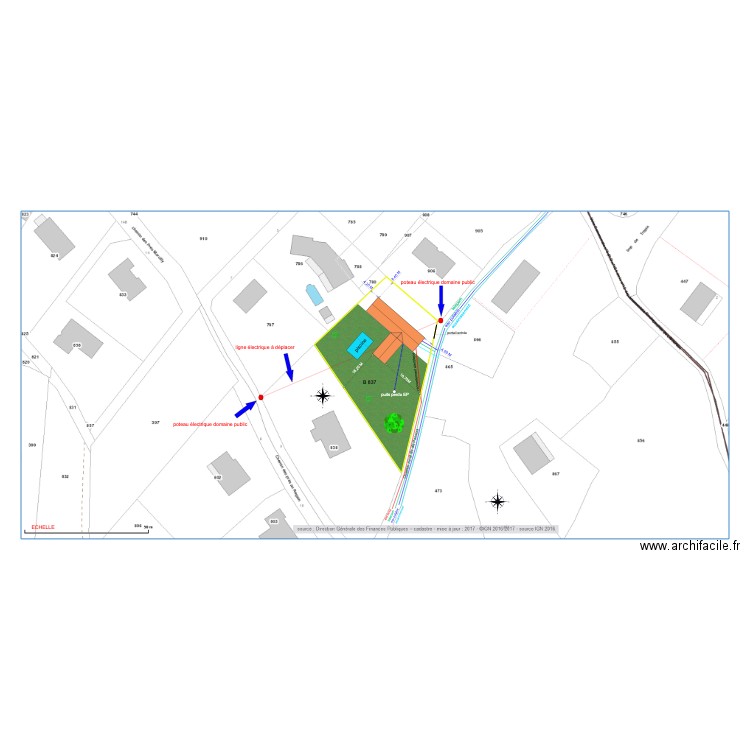 PLAN DE MASSE electricité 2. Plan de 0 pièce et 0 m2