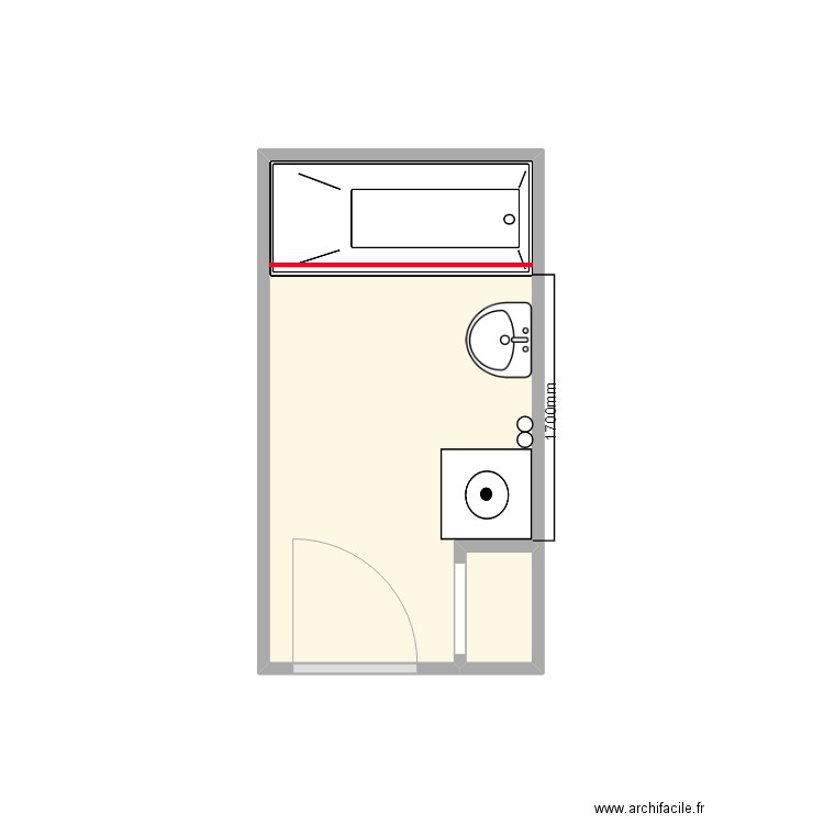 guillaume sdb etage. Plan de 0 pièce et 0 m2