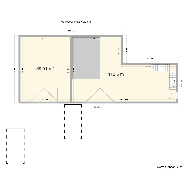 batiment la sine. Plan de 0 pièce et 0 m2