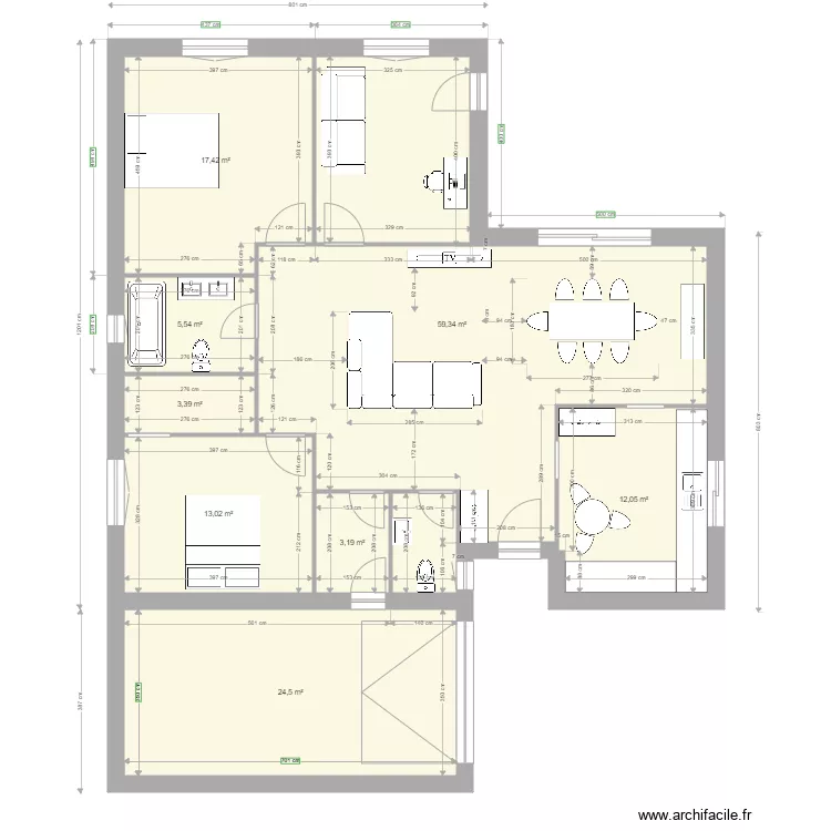 Maison en L new2. Plan de Maison en L new2. Plan de