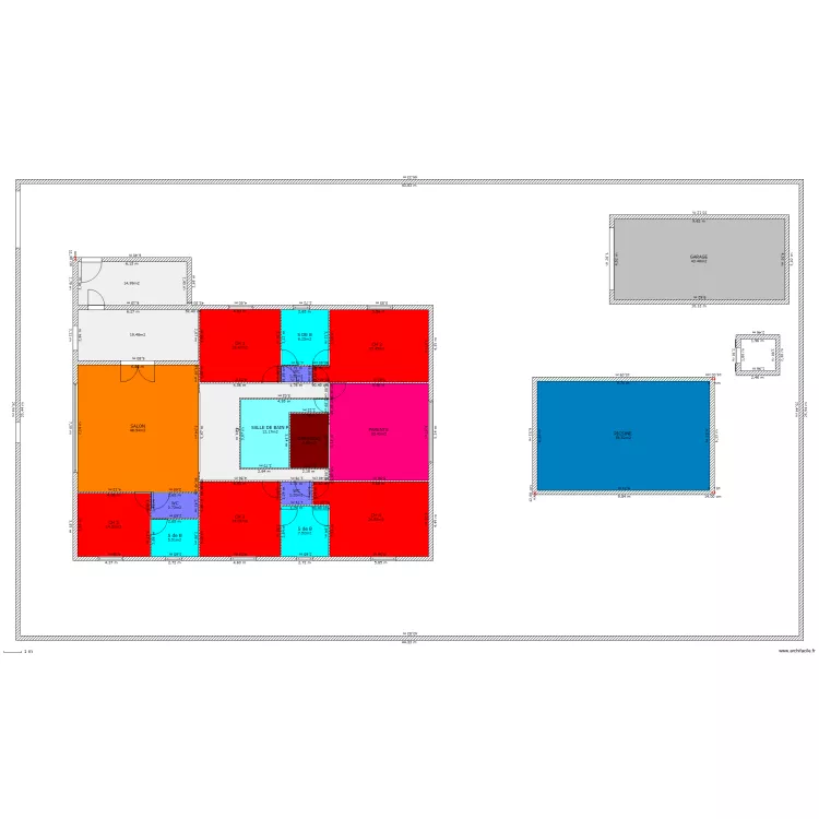 maison projet. Plan de maison projet. Plan de