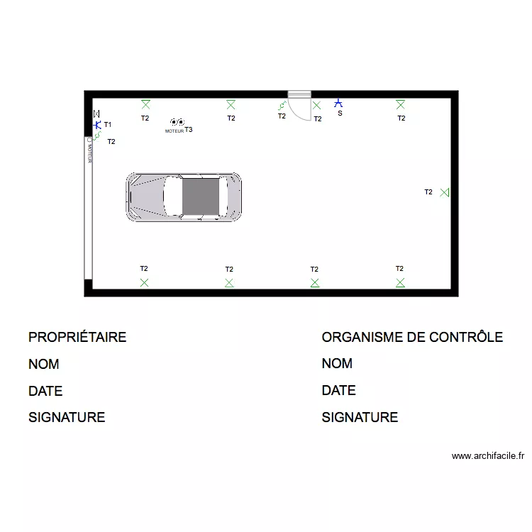 GARAGE. Plan de GARAGE. Plan de