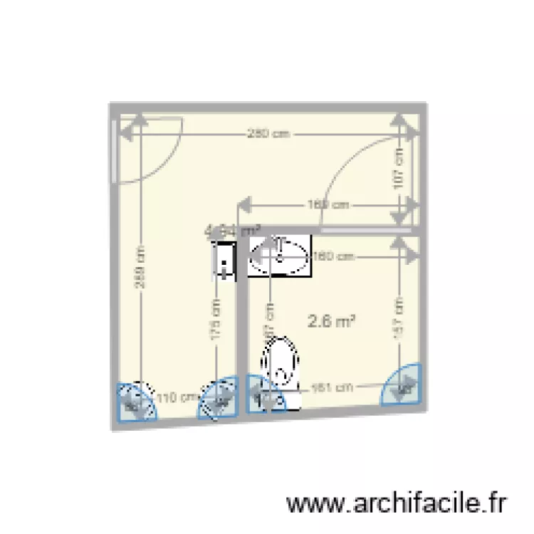 wc actuel foyer 6. Plan de 