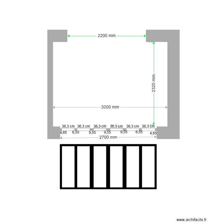 Fenetre style atelier 6 vantaux Veralu. Plan de 0 pièce et 0 m2