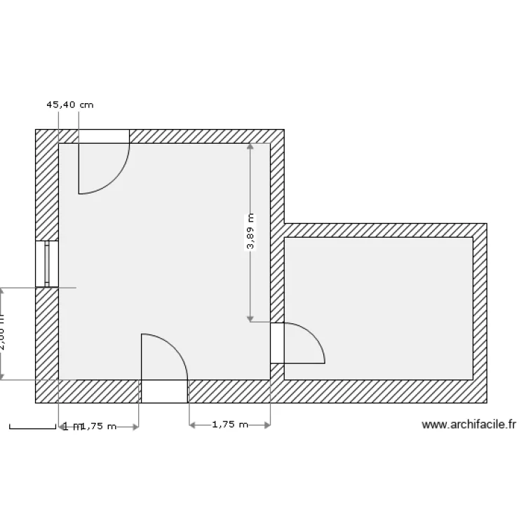 bureau alex. Plan de 
