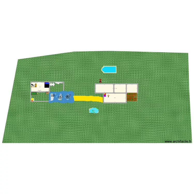 Maison de Chaton. Plan de 