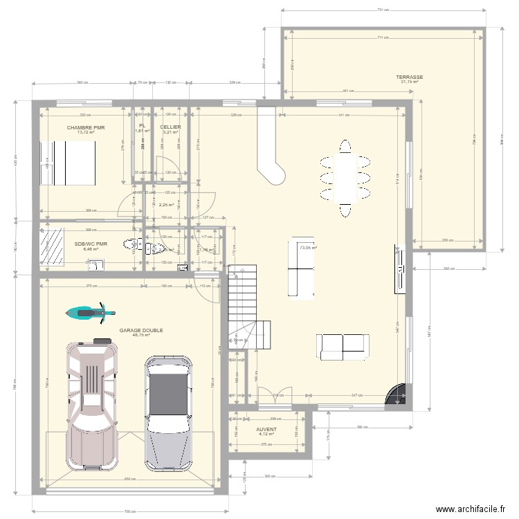 Plan1. Plan de 11 pièces et 188 m2