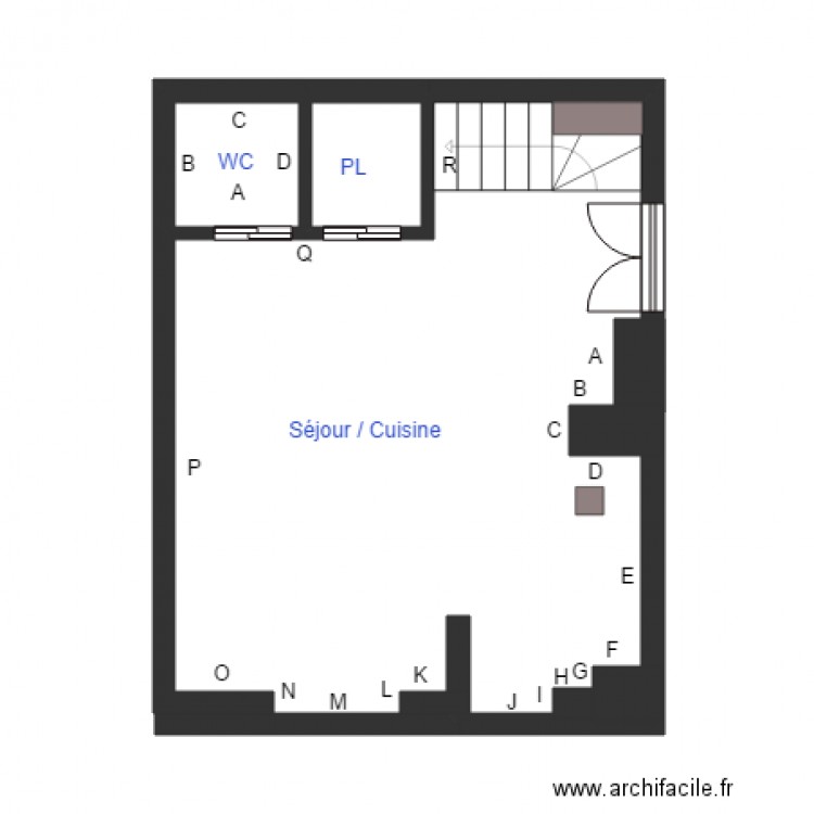 RDCC. Plan de 0 pièce et 0 m2