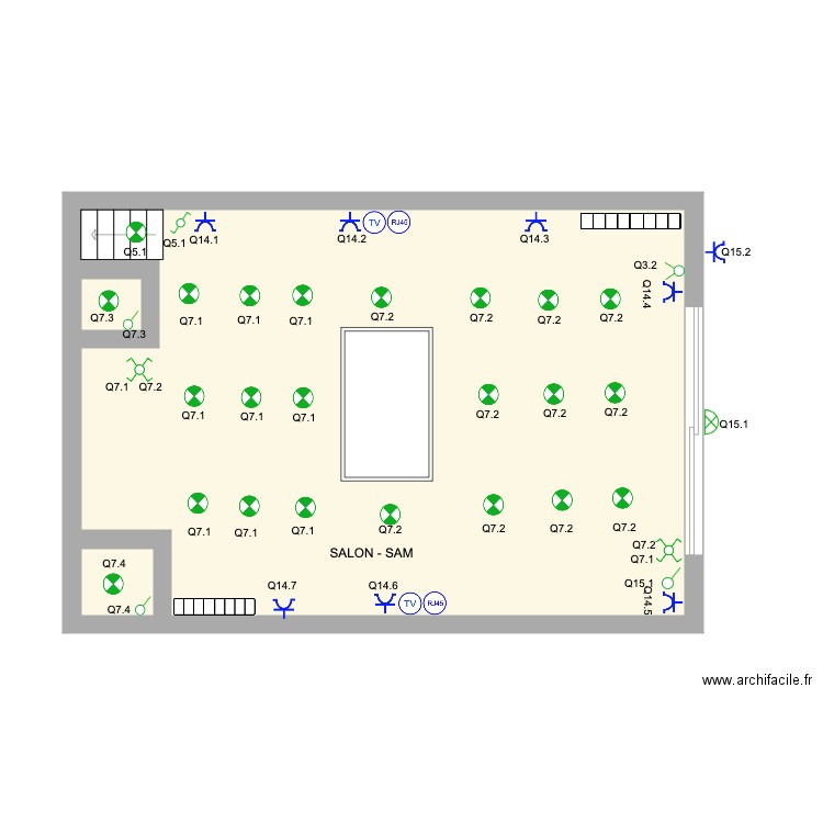 SALON SAM ST ELOI. Plan de 0 pièce et 0 m2