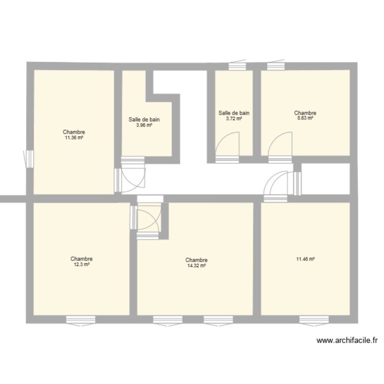 Etage. Plan de 0 pièce et 0 m2